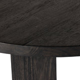 Mesa Large Round Coffee Table, Ebony-Furniture - Accent Tables-High Fashion Home