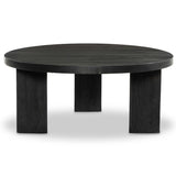 Mesa 38" Round Coffee Table, Ebony-Furniture - Accent Tables-High Fashion Home