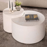 Meza Nesting Coffee Table, White-Furniture - Accent Tables-High Fashion Home