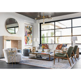 Mila Swivel Chair, Brazos Dove-Furniture - Chairs-High Fashion Home