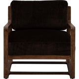 Moraine Chair, Marcella Chocolate-Furniture - Chairs-High Fashion Home