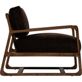 Moraine Chair, Marcella Chocolate-Furniture - Chairs-High Fashion Home