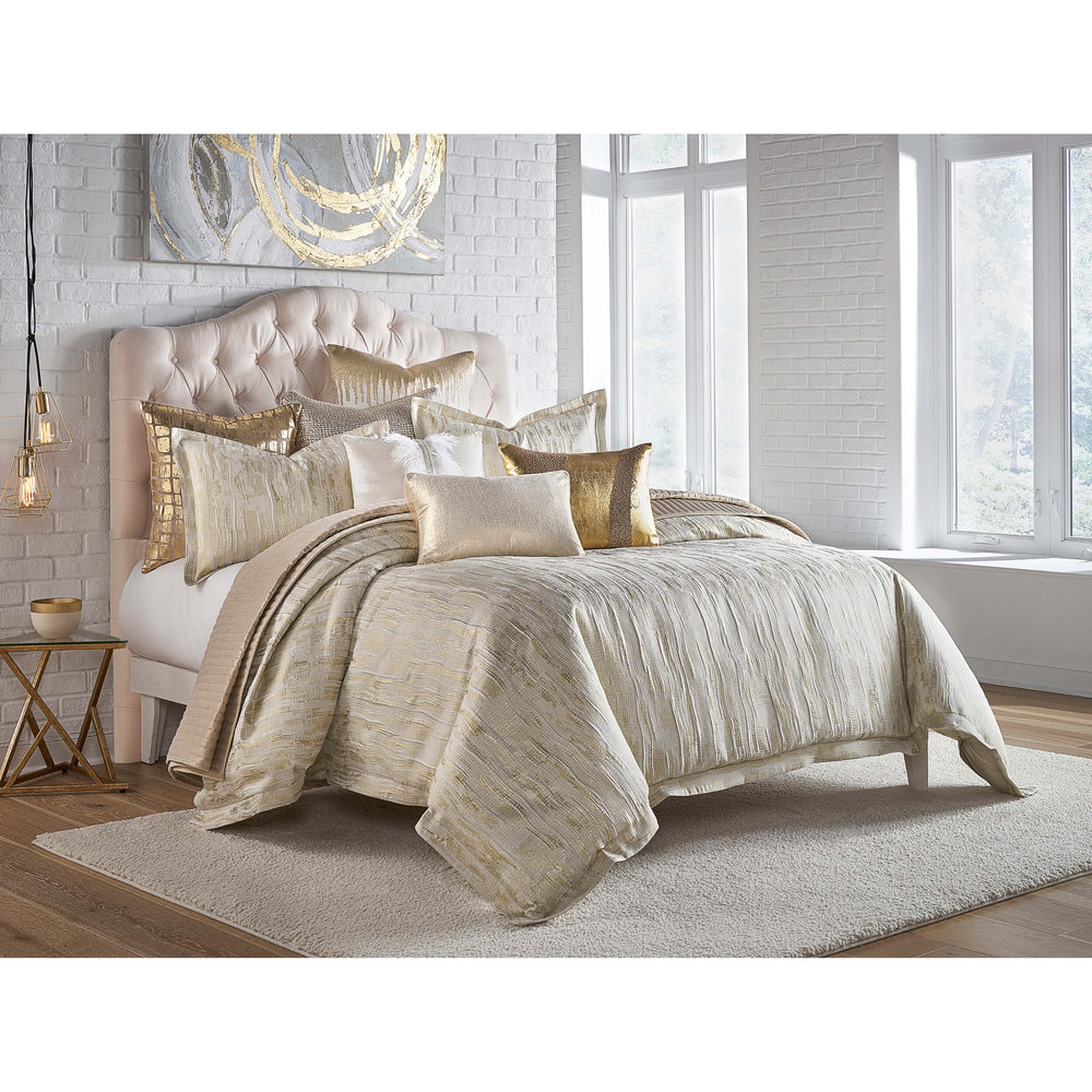 Naja Duvet Set, Ivory/Gold