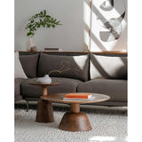 Nels End Table, Brown