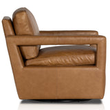 Olson Leather Swivel Chair, Sonoma Butterscotch