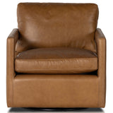 Olson Leather Swivel Chair, Sonoma Butterscotch