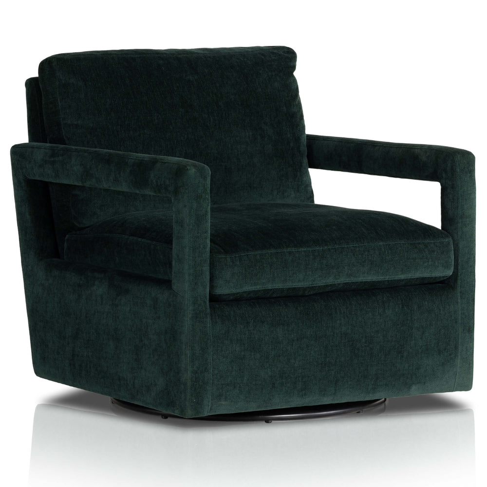 Olson Swivel Chair, Emerald