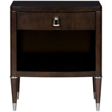 Lillet One Drawer Nightstand, Merino Shadow-Furniture - Bedroom-High Fashion Home