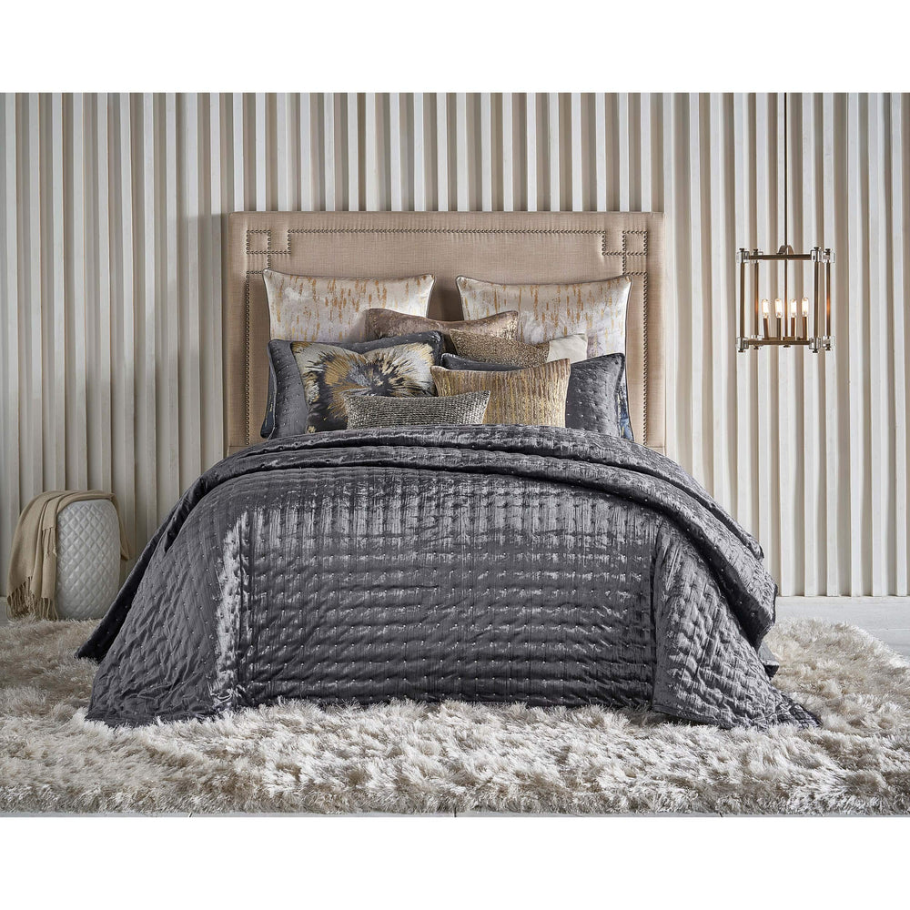 Prato Quilt Set, Charcoal