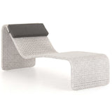 Paige Outdoor Woven Chaise, Brushed Grey-Furniture - Chairs-High Fashion Home