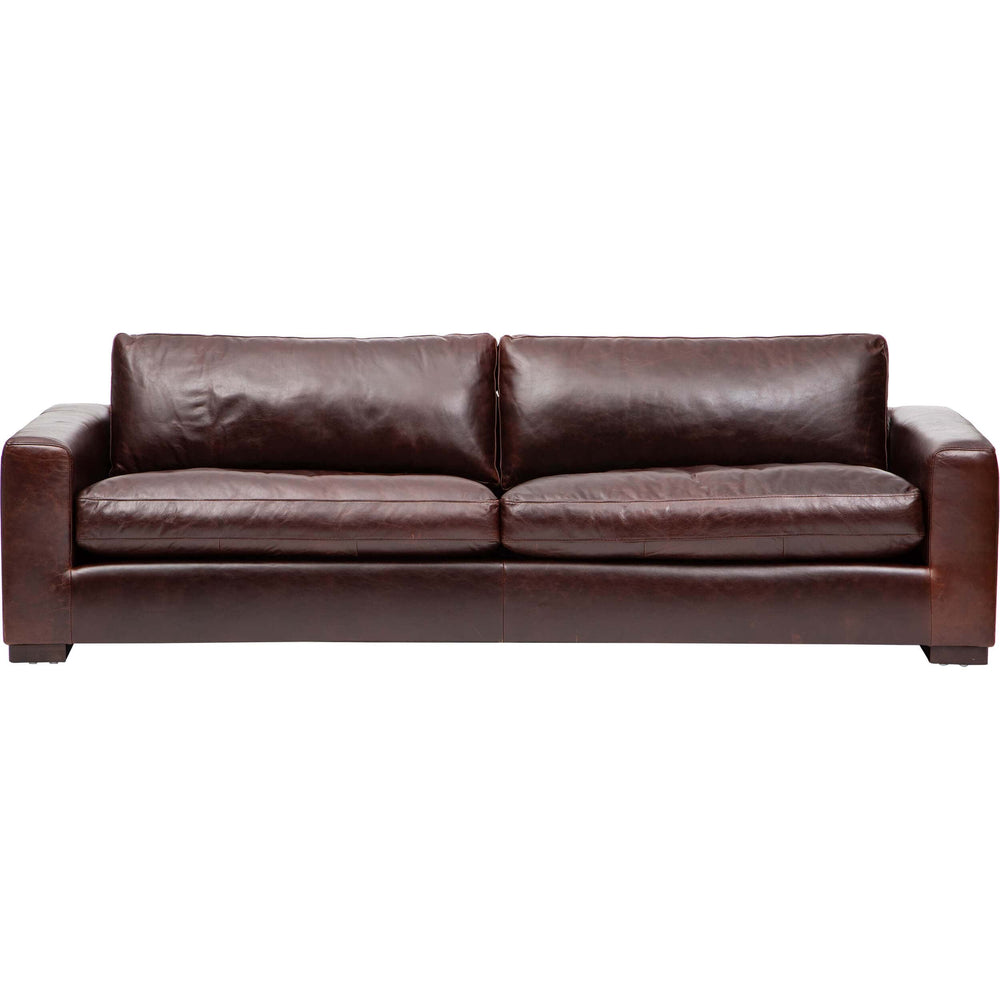 Paul Leather Sofa, Oil Buffalo Chocolate-Furniture - Sofas-High Fashion Home