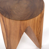 Petros End Table, Natural-Furniture - Accent Tables-High Fashion Home