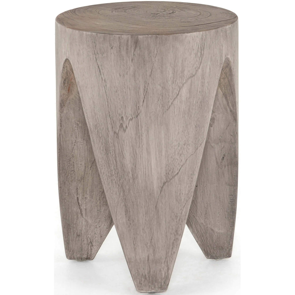 Petros End Table, Weathered Grey-Furniture - Accent Tables-High Fashion Home