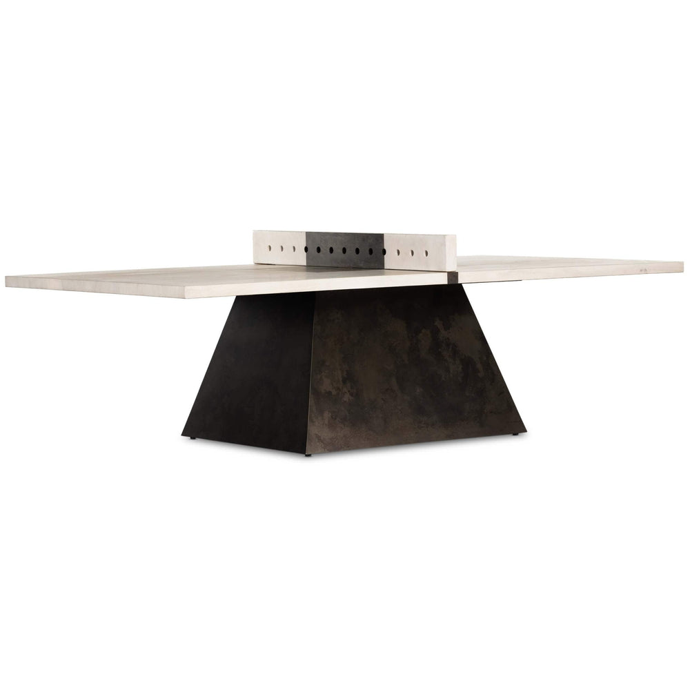 Ping Pong Table, Bleached Guanacaste-Furniture - Accent Tables-High Fashion Home