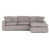 Plume 2 Piece 136 "Sectional, Harbor Grey