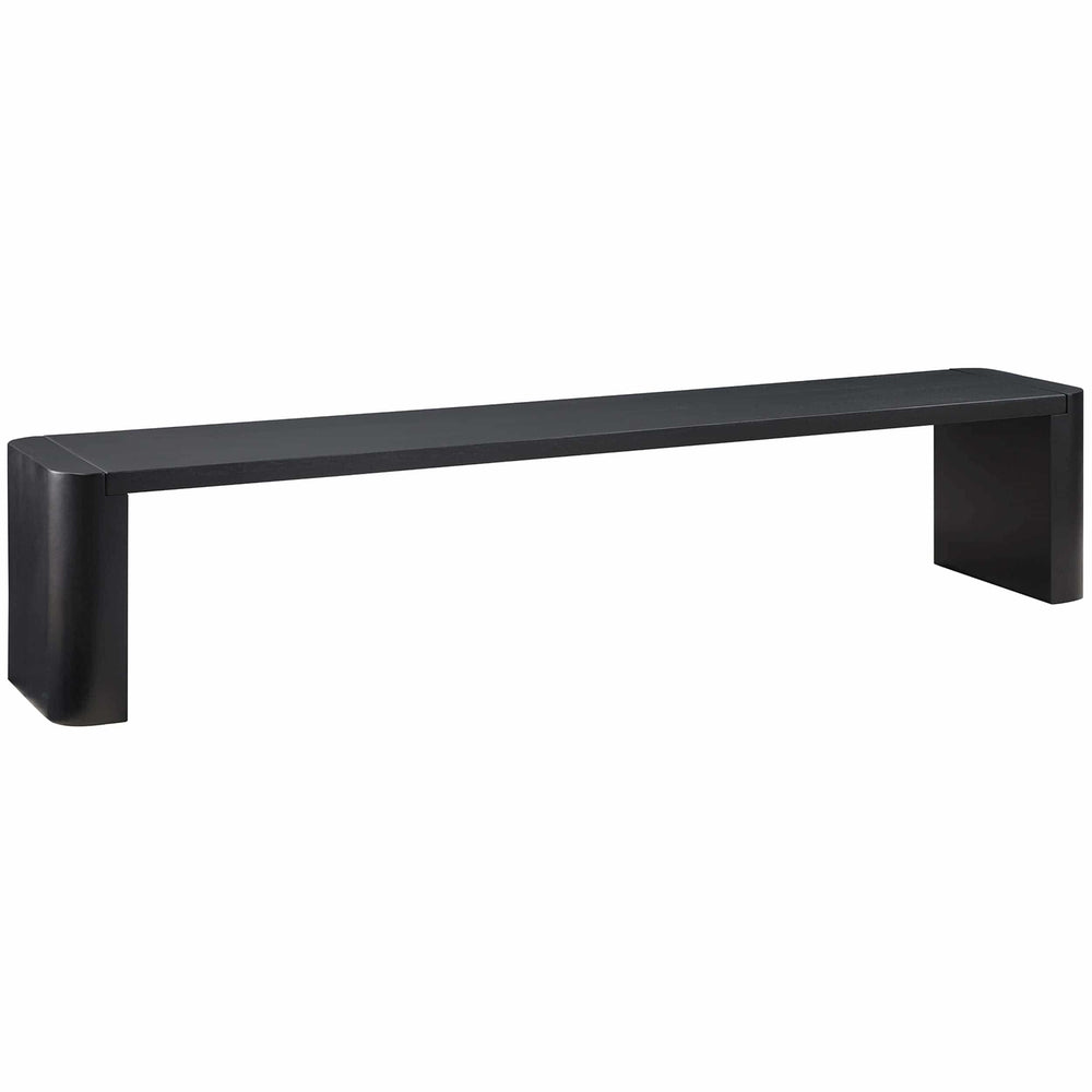 Post Dining Bench, Black