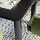 Post Dining Table, Black