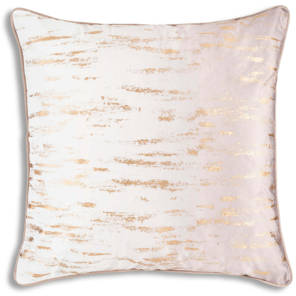 Raina Euro Sham, Ivory/Gold