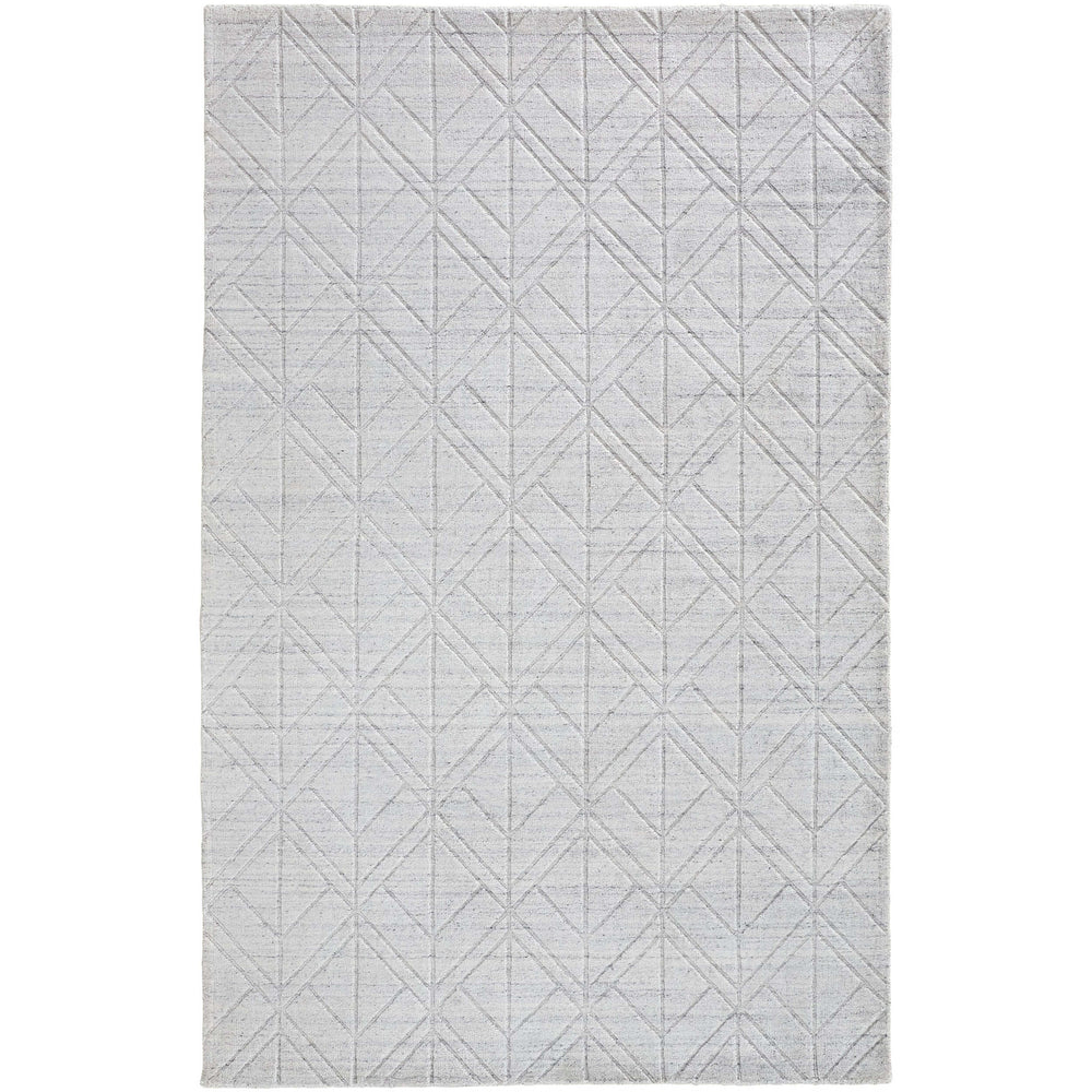 Feizy Rug Redford 8847F, White/Silver-Rugs1-High Fashion Home