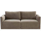 Willow 2 Piece Modular Loveseat, Taupe-Furniture - Sofas-High Fashion Home