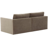 Willow 2 Piece Modular Loveseat, Taupe-Furniture - Sofas-High Fashion Home