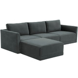 Willow Modular Sectional, Charcoal-Furniture - Sofas-High Fashion Home