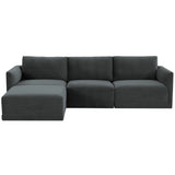 Willow Modular Sectional, Charcoal-Furniture - Sofas-High Fashion Home