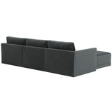 Willow Modular Sectional, Charcoal-Furniture - Sofas-High Fashion Home