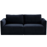 Willow 2 Piece Modular Loveseat, Navy-Furniture - Sofas-High Fashion Home