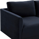 Willow 3 Piece Modular Sofa, Navy-Furniture - Sofas-High Fashion Home