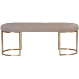 Rayla Bench, Belfast Oyster Shell-Furniture - Chairs-High Fashion Home