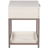 Rebel Nightstand, Cream-Furniture - Bedroom-High Fashion Home