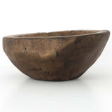 Reclaimed Wood Bowl, Ochre-Accessories-High Fashion Home