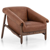 Reggie Leather Chair, Heirloom Sienna-Furniture - Chairs-High Fashion Home