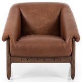 Reggie Leather Chair, Heirloom Sienna-Furniture - Chairs-High Fashion Home