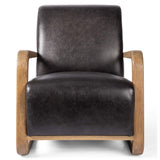 Rhimes Leather Chair, Sonoma Black