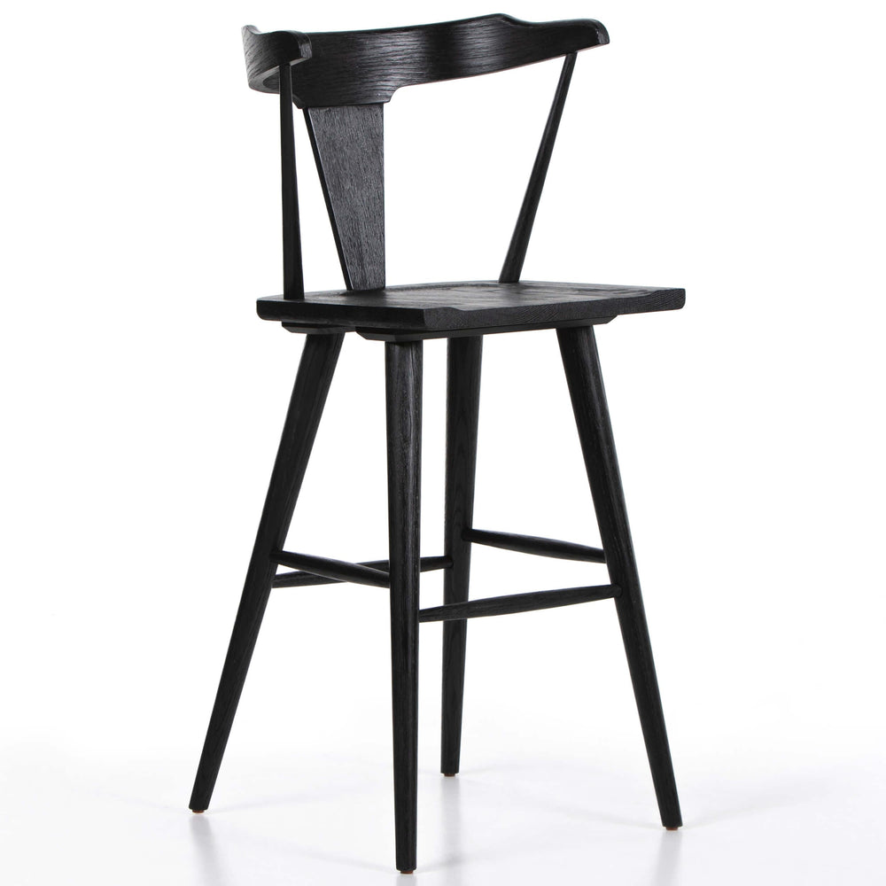 Ripley Bar & Counter Stool, Black Oak