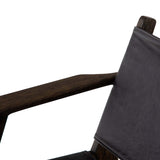 Rivers Leather Sling Chair, Sonoma Black-Furniture - Chairs-High Fashion Home