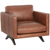 Rogers Leather Chair, Shalimar Tobacco-Furniture - Chairs-High Fashion Home