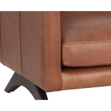 Rogers Leather Chair, Shalimar Tobacco-Furniture - Chairs-High Fashion Home