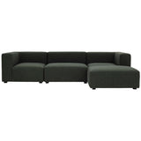 Romy Lounge Modular Sectional, Dark Green