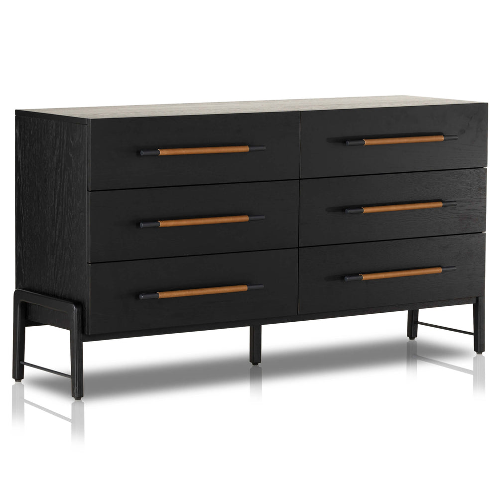 Rosedale 6 Drawer Dresser, Ebony Oak