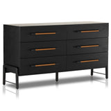 Rosedale 6 Drawer Dresser, Ebony Oak