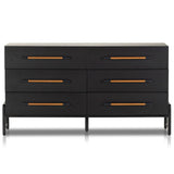 Rosedale 6 Drawer Dresser, Ebony Oak