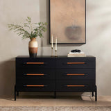 Rosedale 6 Drawer Dresser, Ebony Oak