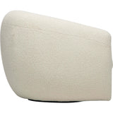 Rouen Swivel Chair, Sheepskin Natural