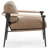 Rowen Leather Chair, Palermo Drift-Furniture - Chairs-High Fashion Home