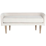 Sammy Bench, Cream Sky-Furniture - Chairs-High Fashion Home