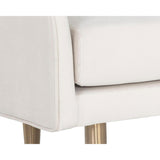 Sammy Bench, Cream Sky-Furniture - Chairs-High Fashion Home