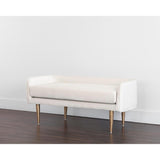 Sammy Bench, Cream Sky-Furniture - Chairs-High Fashion Home